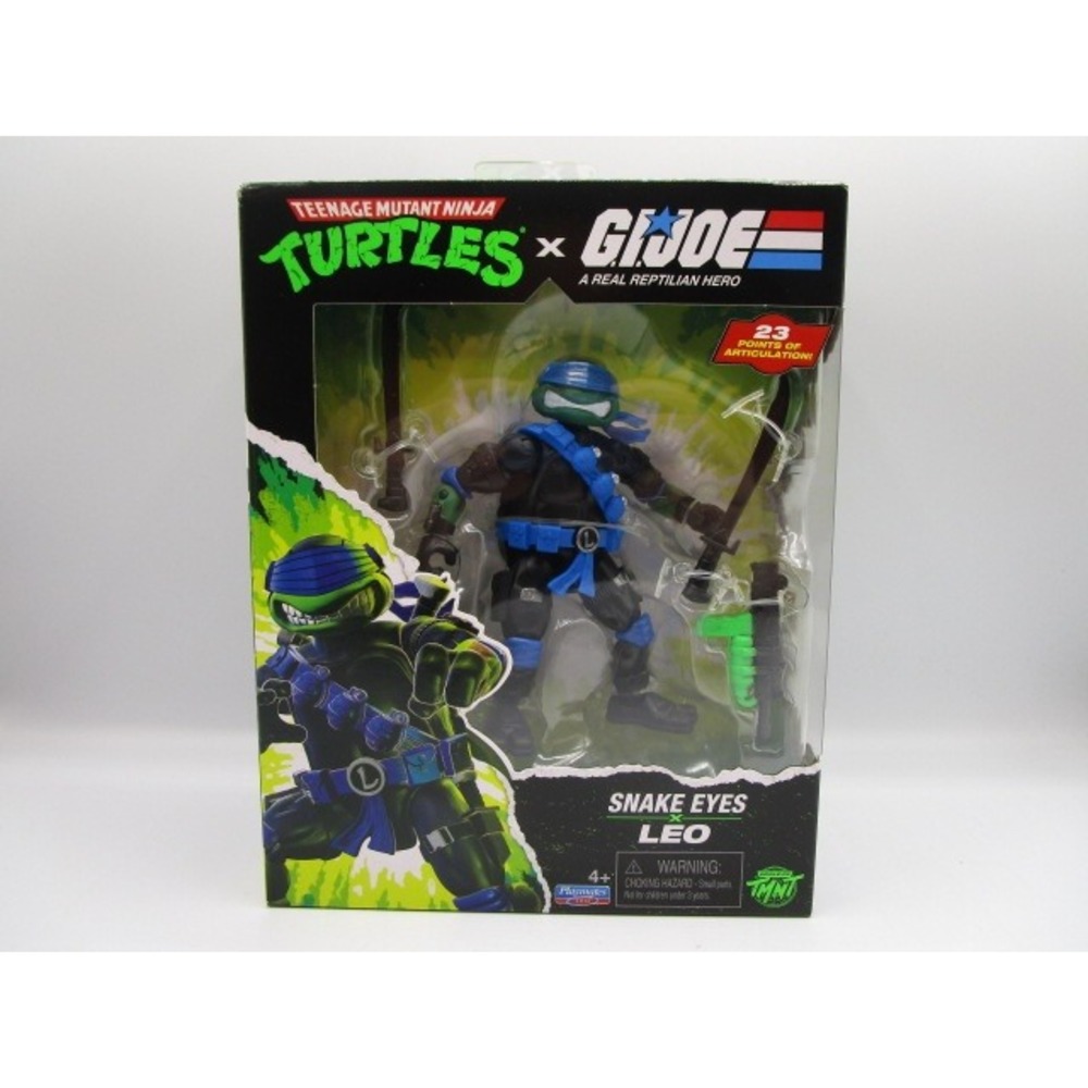 Teenage Mutant Ninja Turtles x G.I. Joe Snake Eyes x Leonardo Action Figure